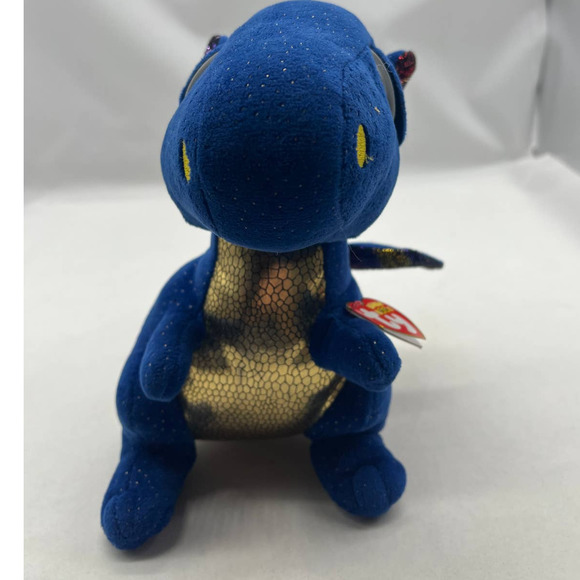 SAFFIRE the Blue Dragon (Glitter Eyes)‎ TY Beanie Boos  9" - Picture 2 of 5